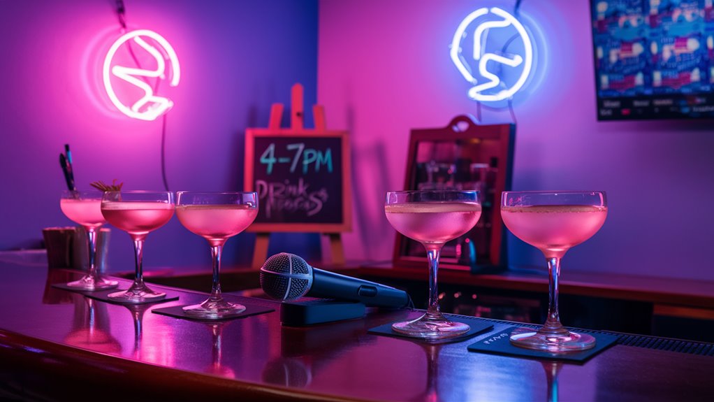 drink deals during singing