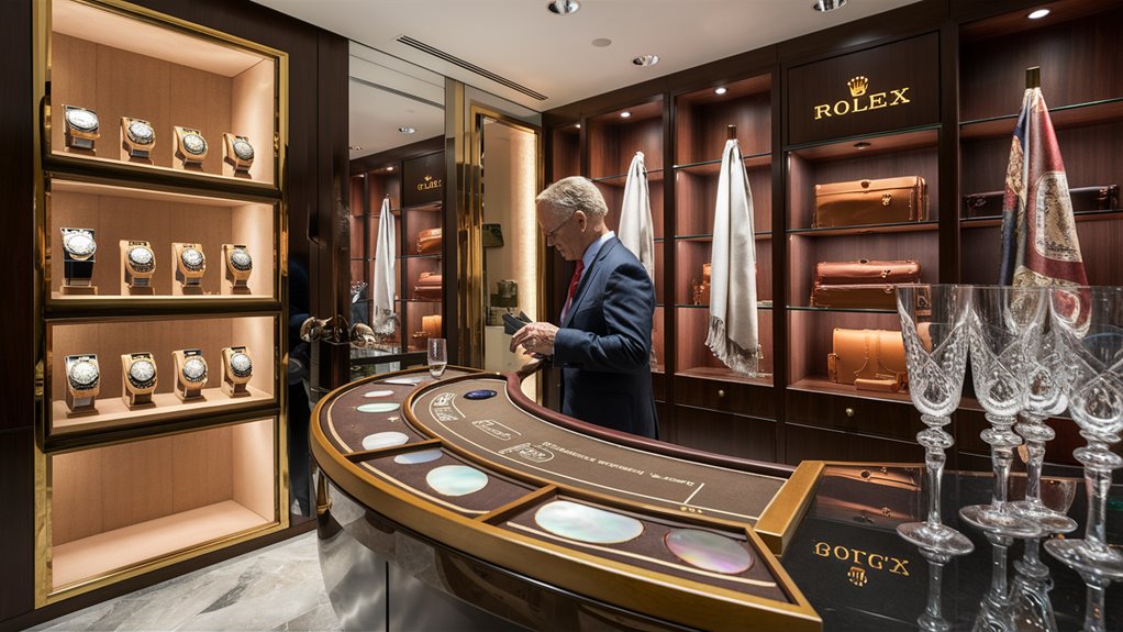 exclusive boutiques with premium merchandise