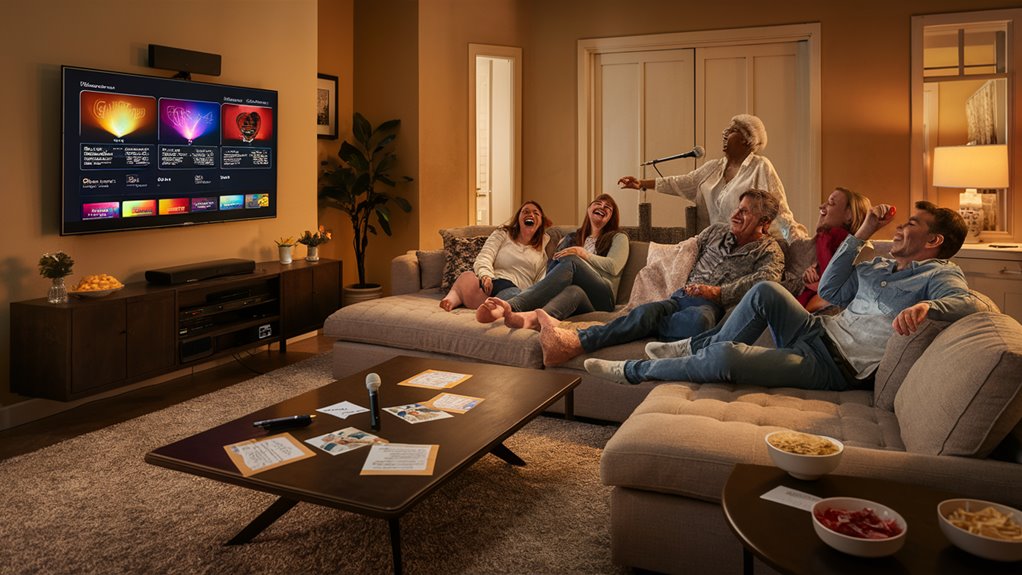 family fun singing together