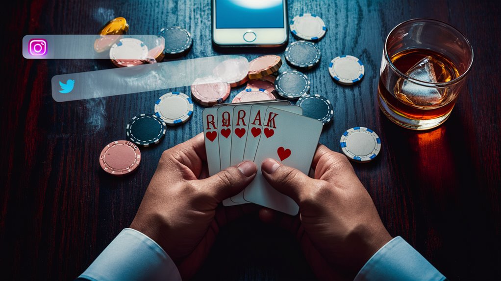 gamblers post online activity